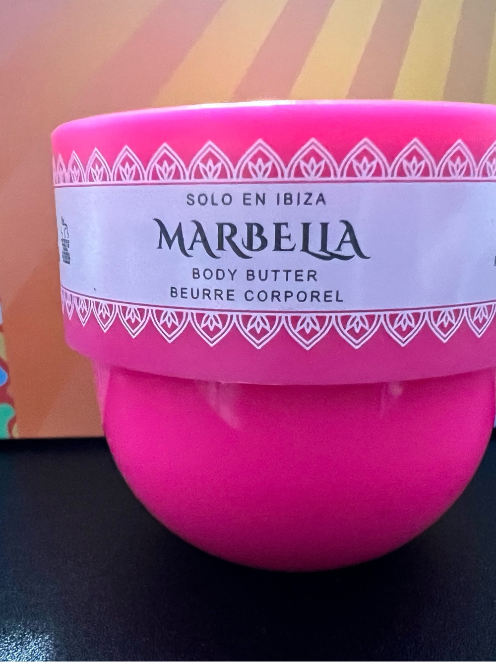 MARELLA Bright Pink Body Butter Jar
